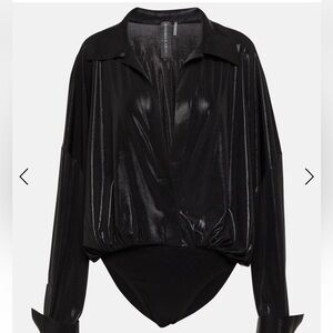 NORMA KAMALI Lamé bodysuit